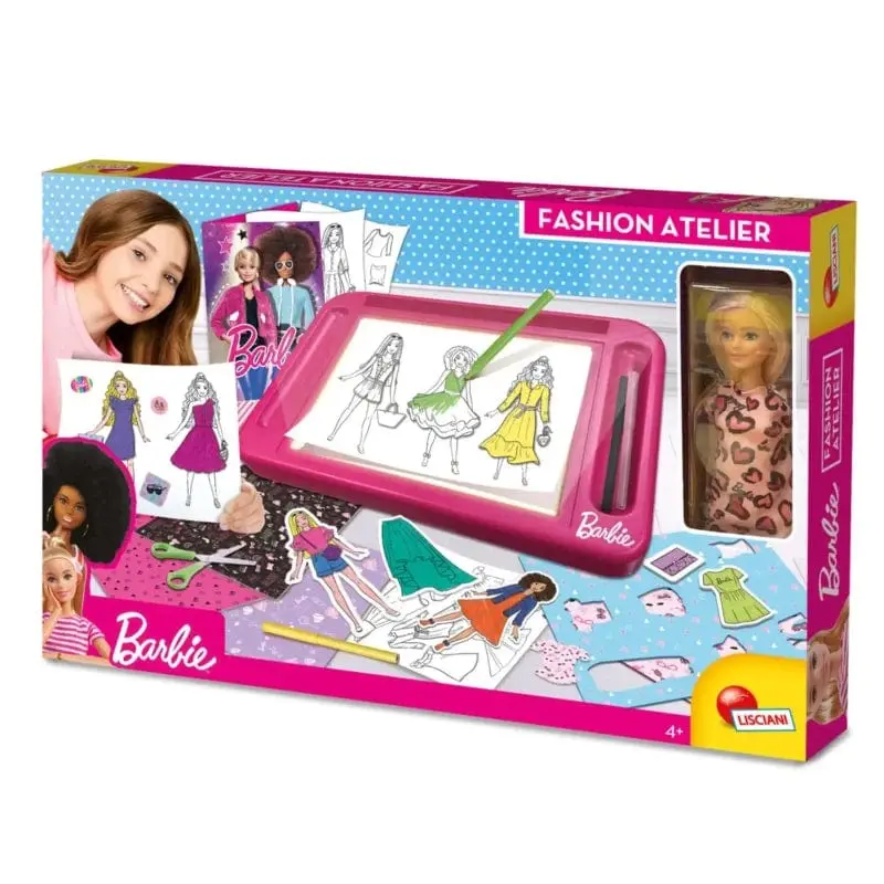 Barbie Fashion Atelier, Lavagna Luminosa con Bambola