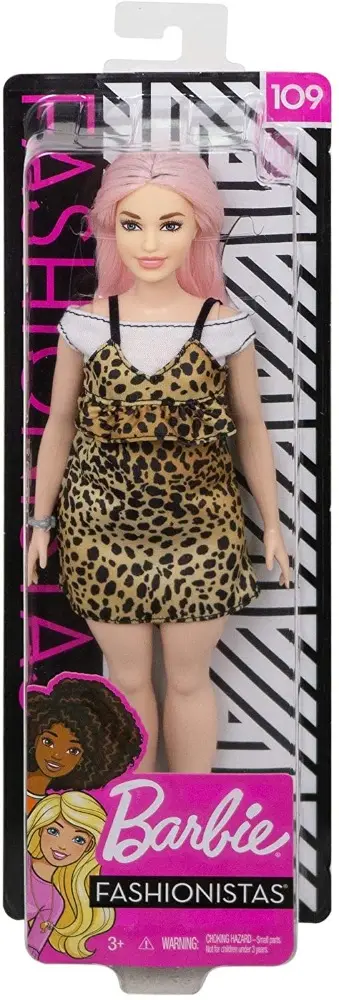 Barbie Fashionistas Bambola con Vestito Leopardato