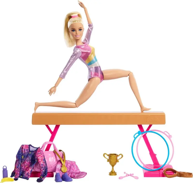 Barbie Ginnasta Playset con oltre 10 accessori