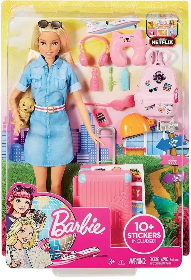 Barbie in Viaggio con Cucciolo e Accessori