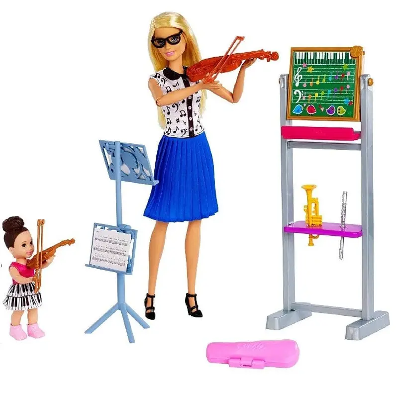 Barbie Insegnante di Musica, Playset con Bambole e Accessori