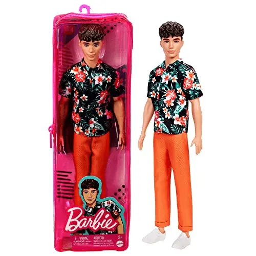 Barbie Ken Fashionistas 184, bambola capelli neri