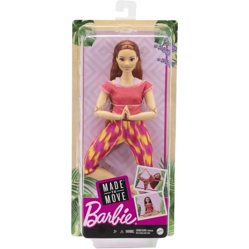 Barbie Made to Move fitness capelli rossi
