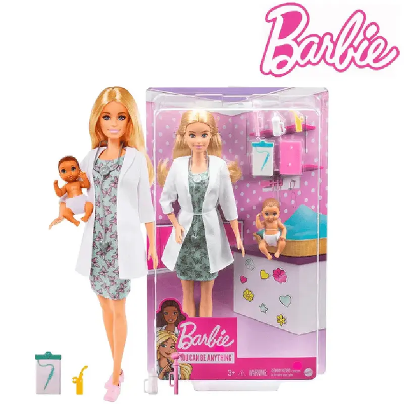 Barbie Pediatra playset con Bambole e accessori a tema