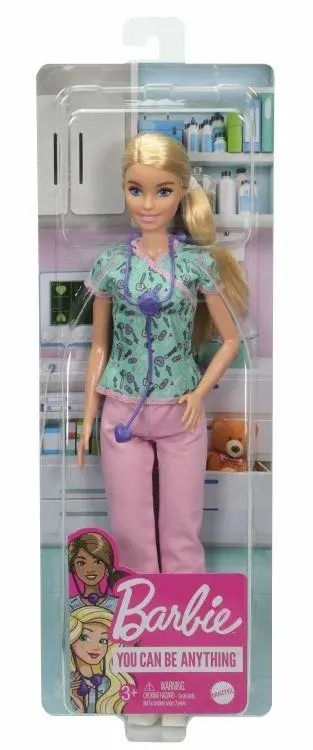 Barbie- Playset Con Bambola Infermiera E Tanti Accessori, Giocattolo Per Bambini 3+Anni