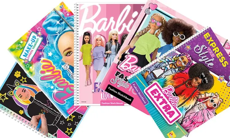 Barbie Sketchbook Fashion Studio look book