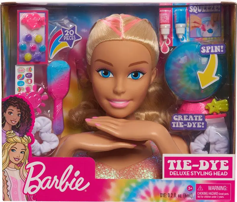 Barbie Testa Acconciature Tie Dye Deluxe