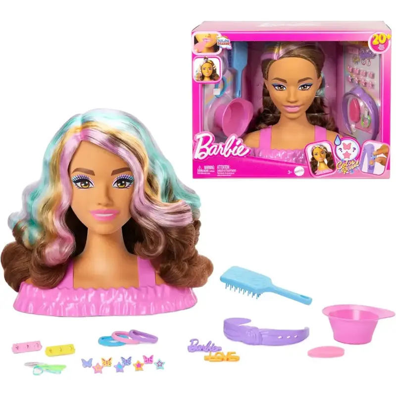 Barbie Testa Styling Deluxe – Testa da Acconciare Capelli Castani