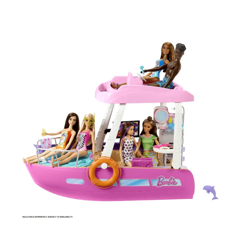 Barca dei Sogni di Barbie, Playset con piscina, scivolo e 20 Accessori