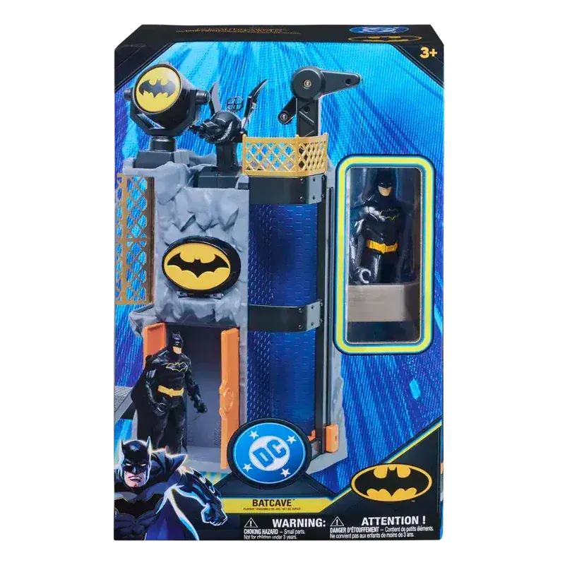Batman Batcaverna Playset con personaggio Batman e Accessori +4Anni