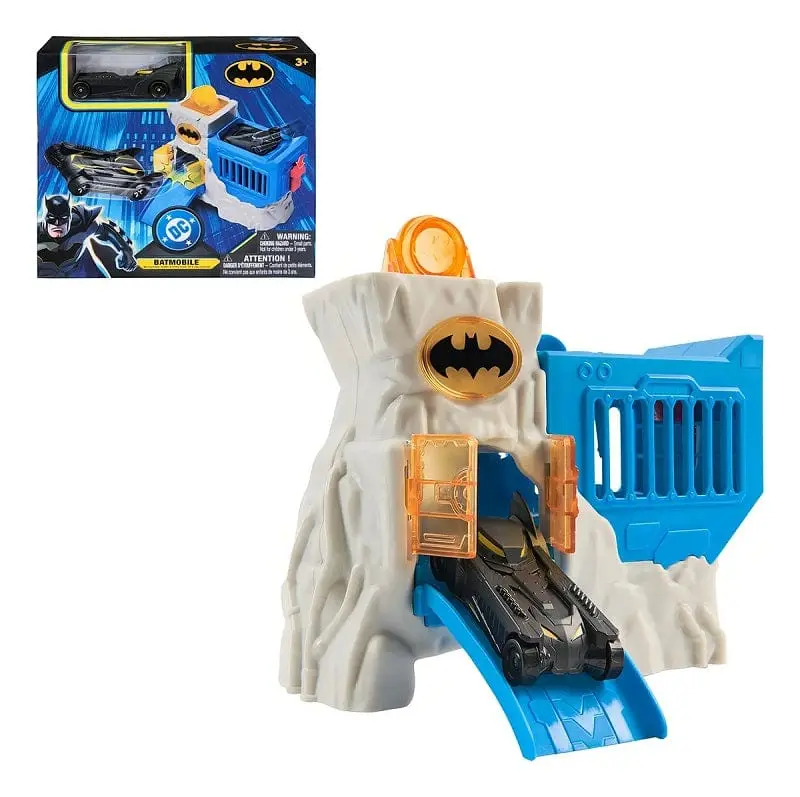 Batman Playset Mini Bat Caverna con Batmobile