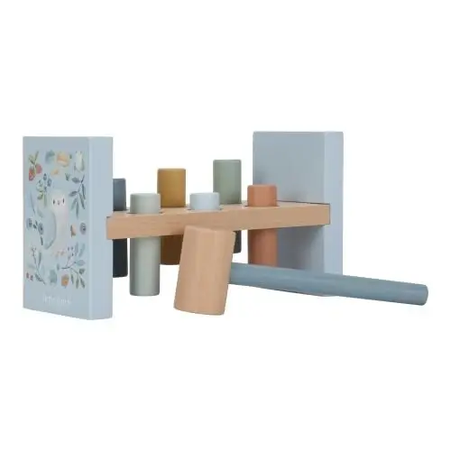 Batti Batti Martello e Pioli Panchina Martellante Blue Forest Friends - Pounding Bench Blue Forest Friends (LD7246)