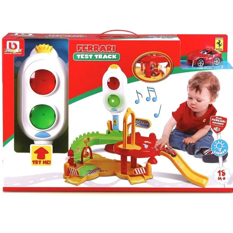 Bburago Junior, Pista con Veicolo Ferrari Test Track, +18 Mesi