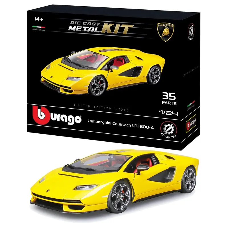 Bburago Lamborghini Countach, Metal Kit Die Cast in scala 1