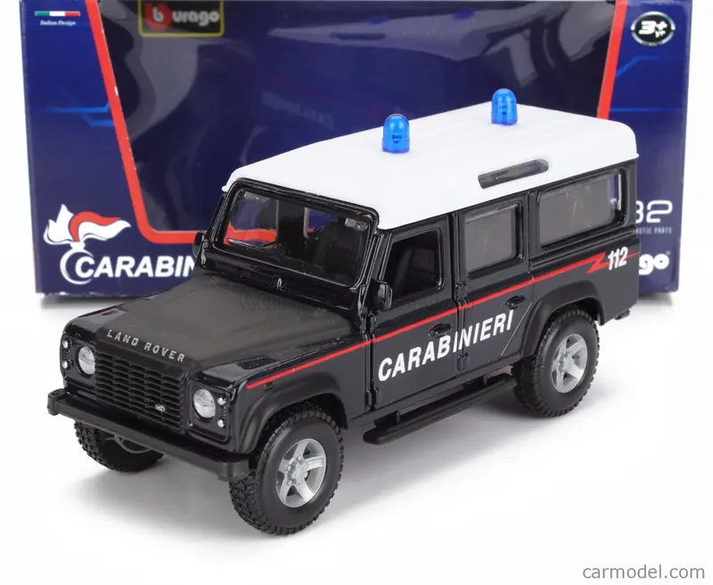 Bburago Land Rover Defender 110 Carabinieri 1/32