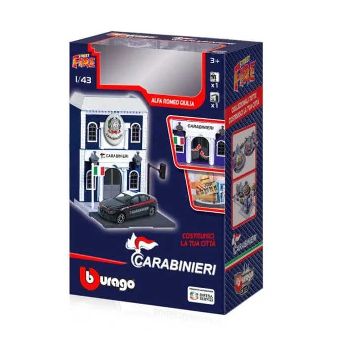Bburago Playset Stazione dei Carabinieri con auto 1