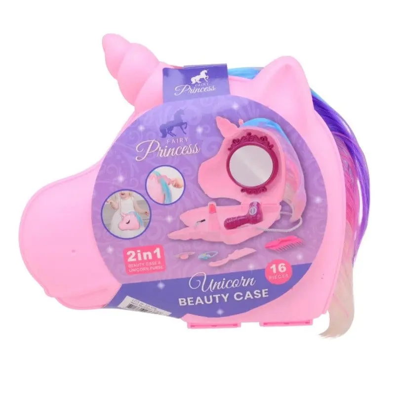 Beauty Case Unicorno, Valigetta con 16 Accessori