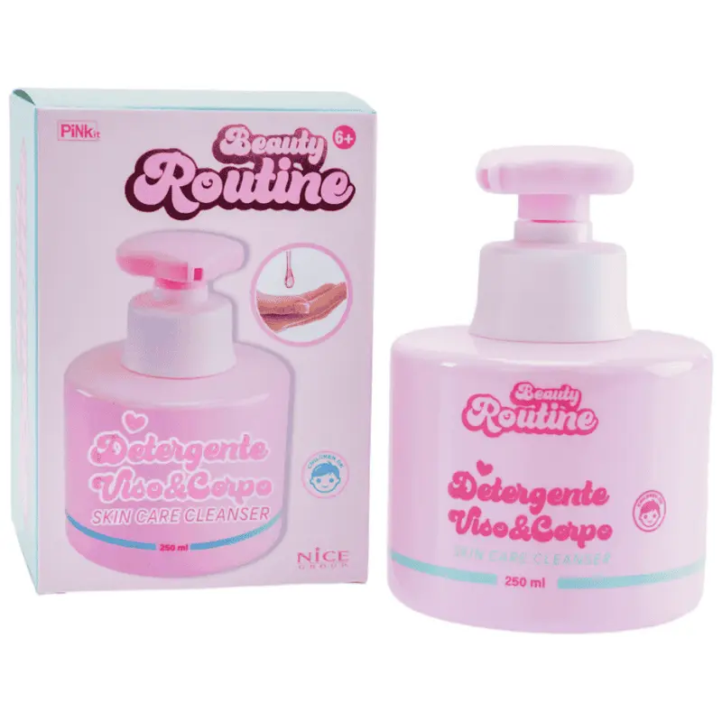 Beauty Routine Detergente Viso e Corpo 250 ml per Bambine 6+ Skin Care Clean
