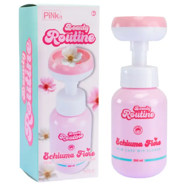 Beauty Routine Schiuma Fiore 300 ml Cleansing Foam per Skincare Bambine e Teen