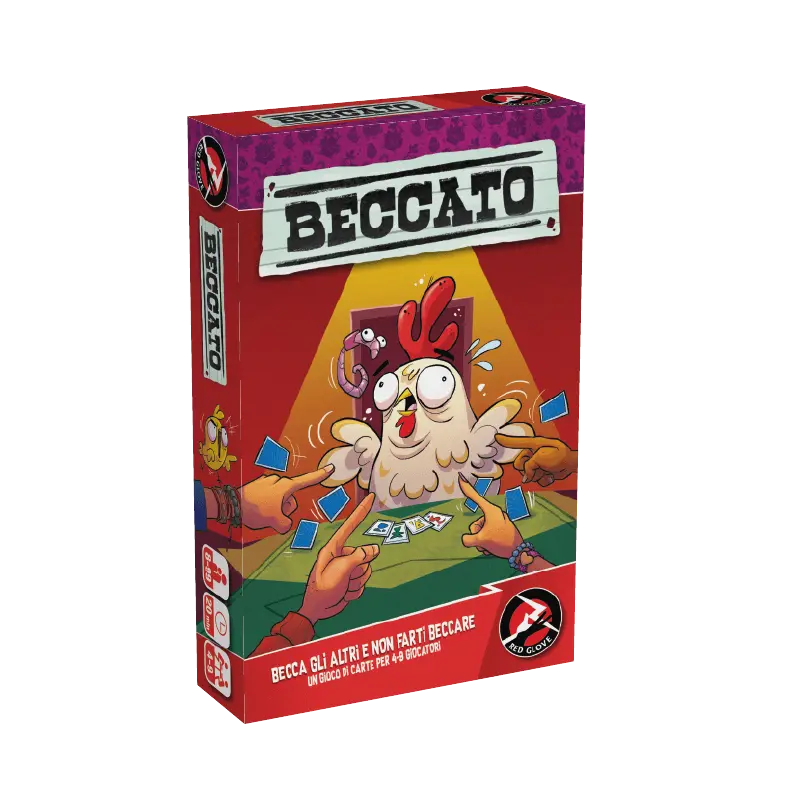 Beccato Gioco Di Carte In Italiano Red Glove Bluff A Squadre 8 Anni +
