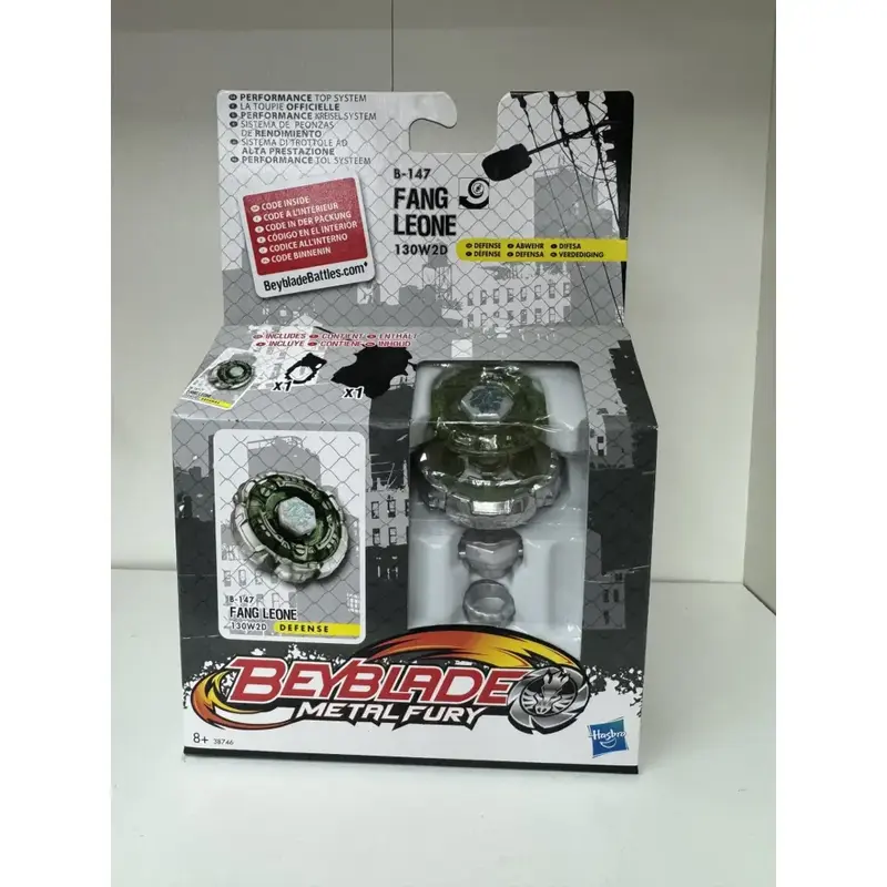 Beyblade Metal Fury trottola metallo Fang Leone