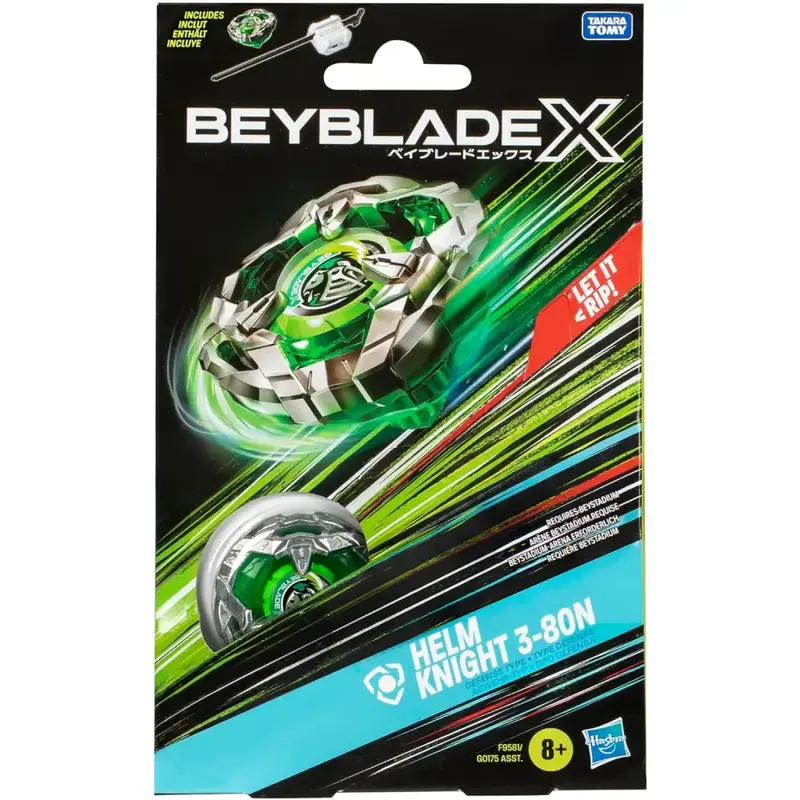 Beyblade X Helm Knight 3-80N Starter Pack Trottola e Starter