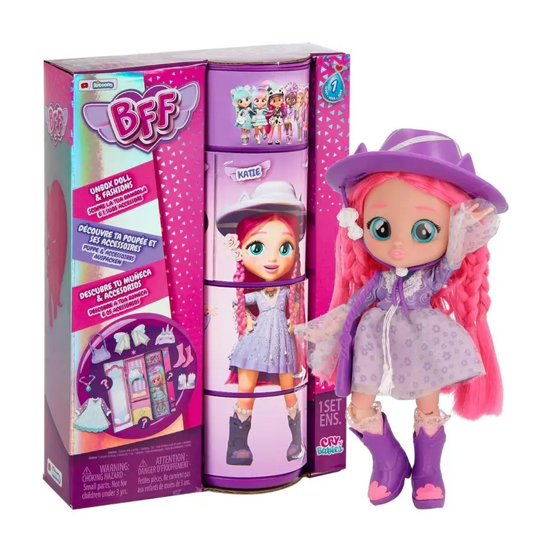 BFF by Cry Babies Katie Bambola 20 cm con Accessori | IMC Toys 904347