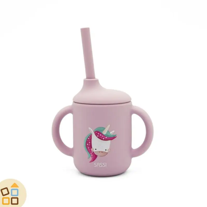 BICCHIERE CON CANNUCCIA UNICORNO