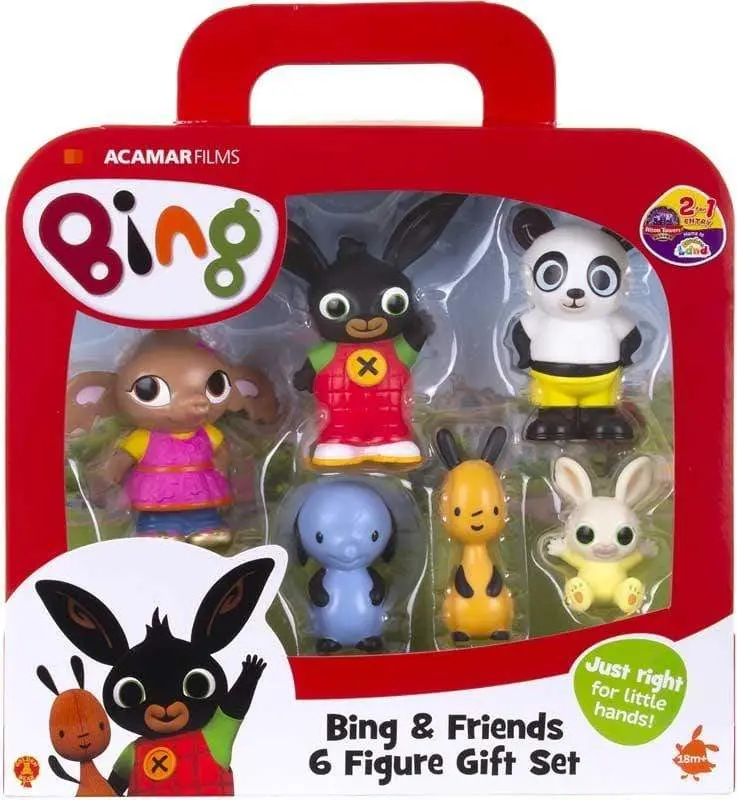 Bing set 6 Personaggi, Pupazzetti di Bing e i suoi Amici