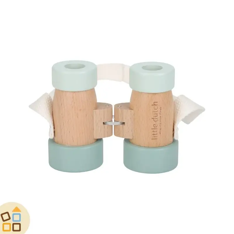 BINOCOLO LEGNO AZZURRO