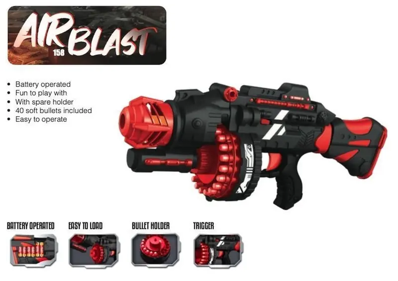 Blaster Motorizzato con 40 Dardi