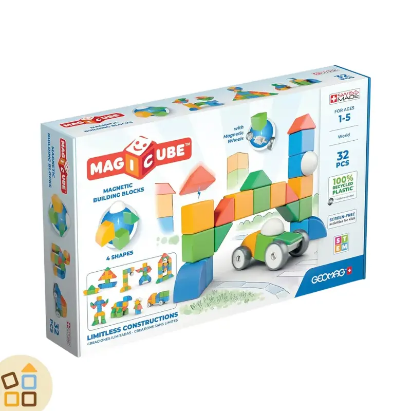 BLOCCHI MAGNETICI COSTRUZIONE 25 PZ, MAGIC CUBE