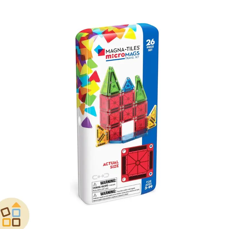 BLOCCHI MAGNETICI MINI DA VIAGGIO, TILES (26 PZ)