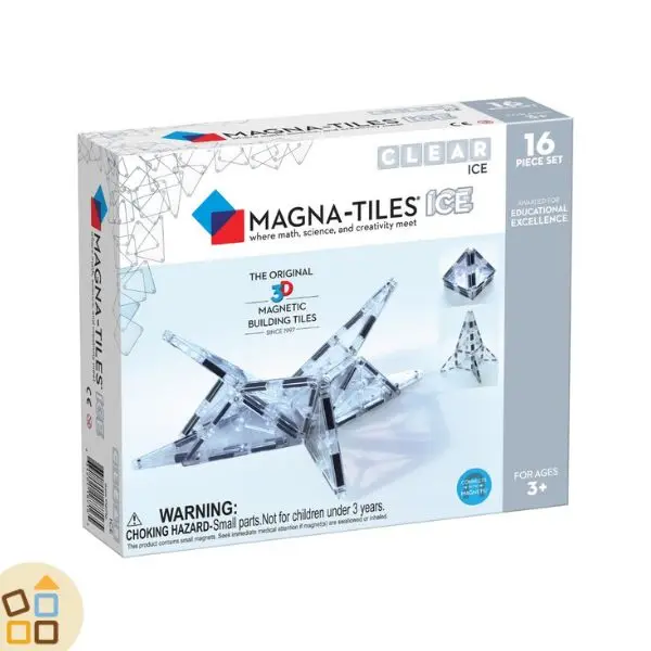 BLOCCHI MAGNETICI, TILES TRASPARENTI (16 PZ)