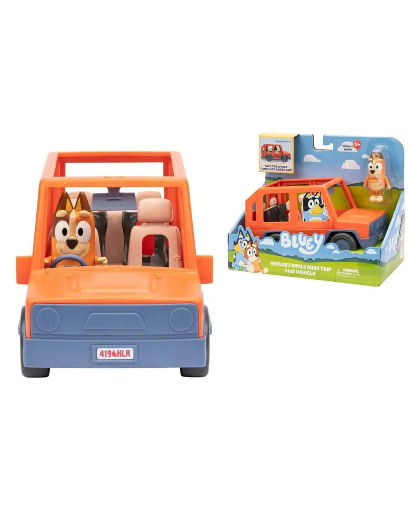 Bluey Jeep con Chilli