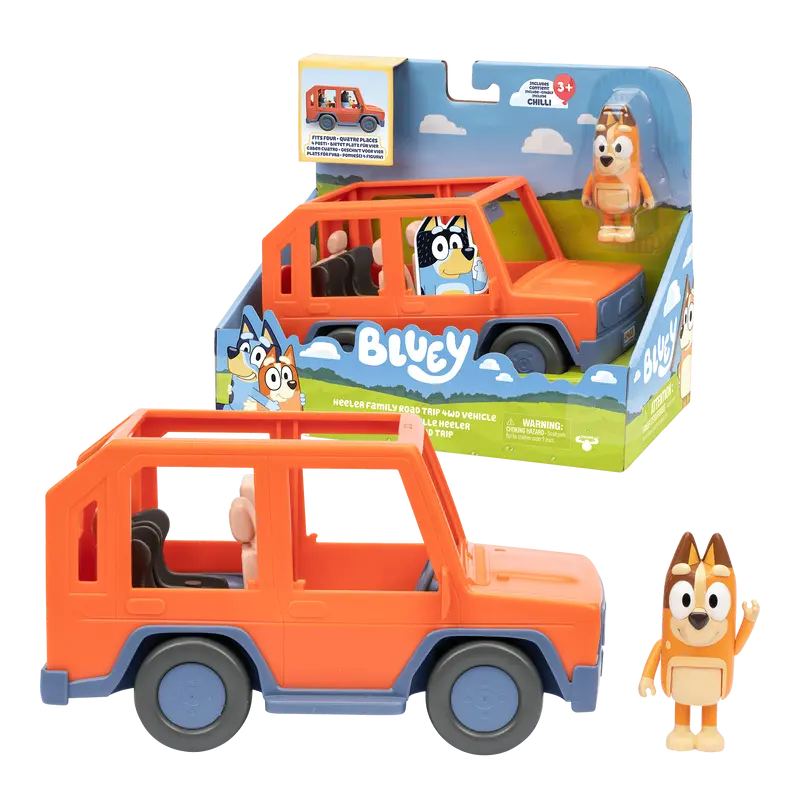 Bluey - Jeep con Chilli