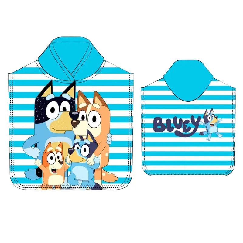 Bluey Poncho Mare in microfibra
