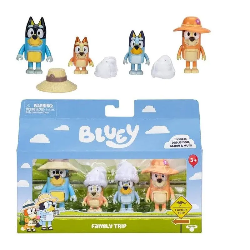 Bluey set personaggi famiglia