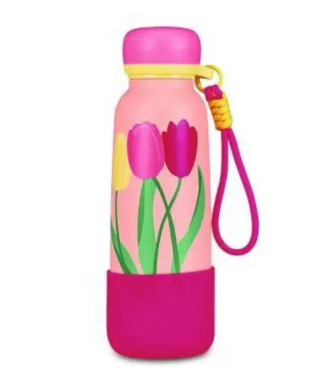Borraccia Bottle Con Laccetto Fiori Cartomania Chill & Refill 30d302609-000