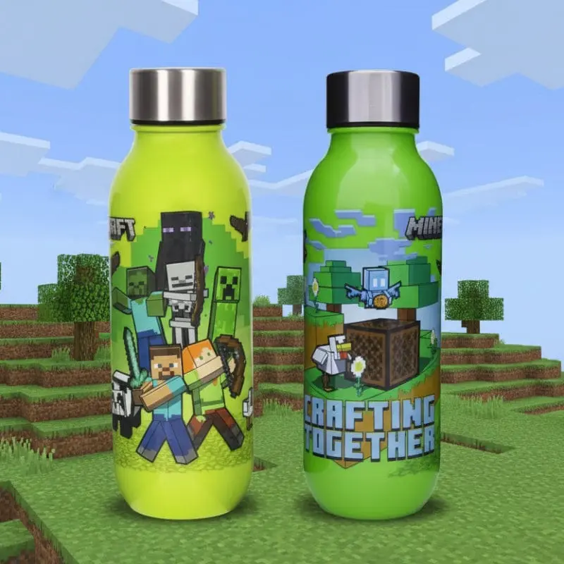 Borraccia Minecraft da 640ml dotata di tappo ad avvitare