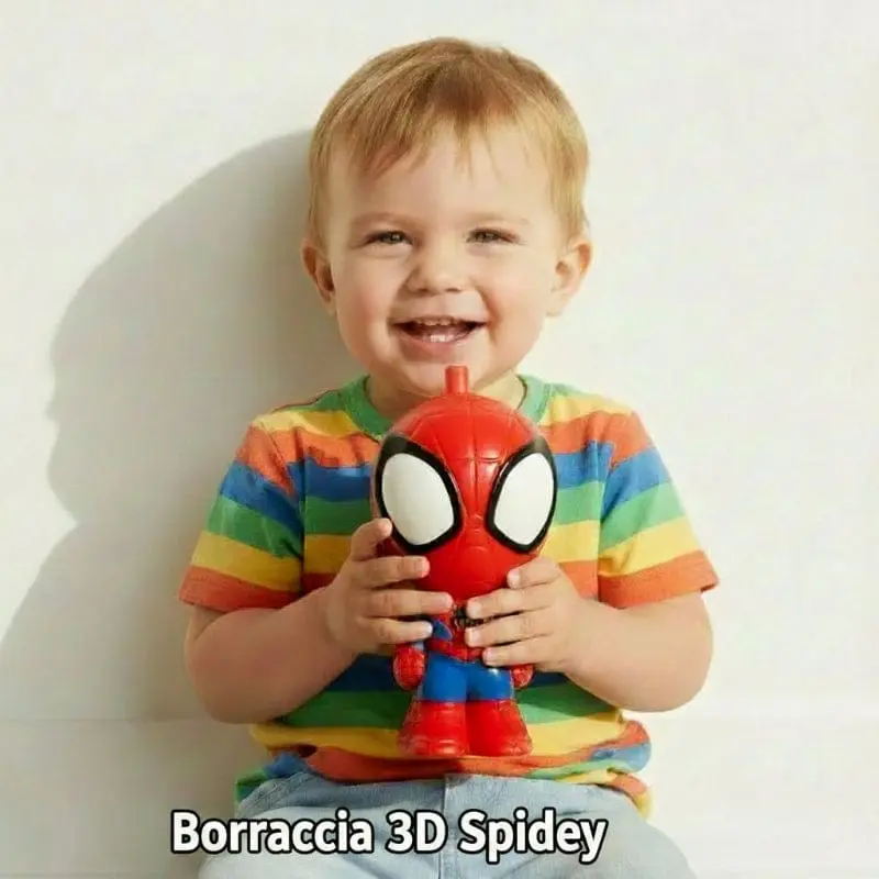 Borraccia Spiderman 3d a forma di Spidey 270ml