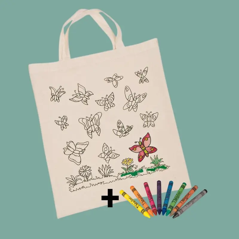 BORSA DI COTONE FARFALLE