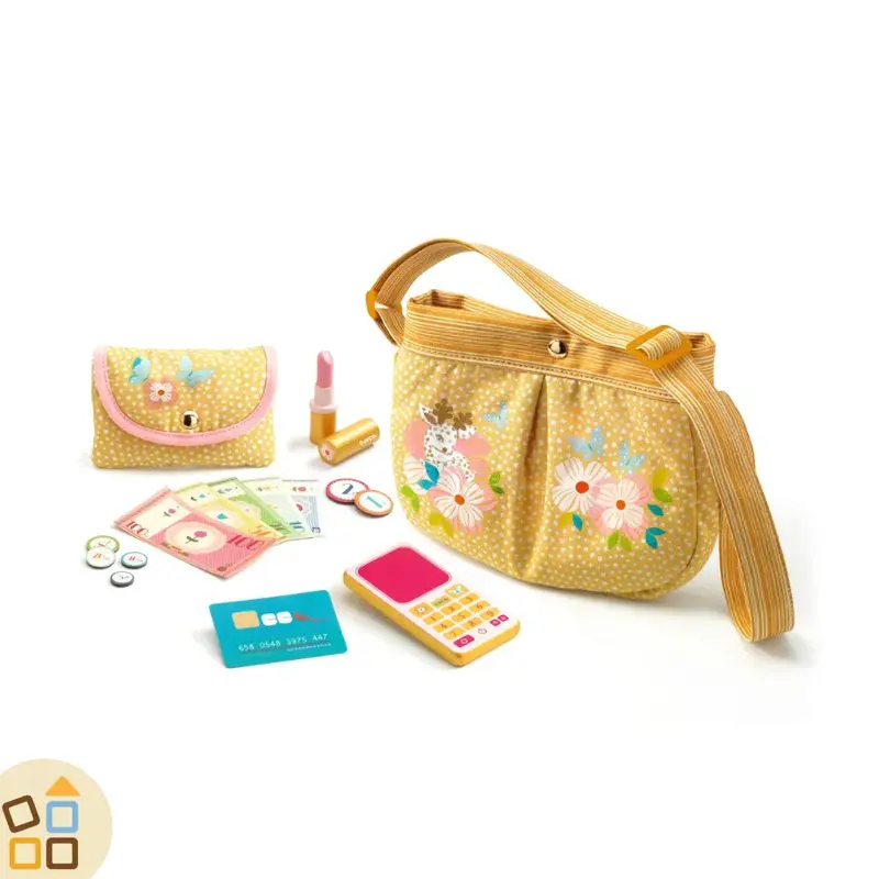 BORSETTA CON ACCESSORI IN LEGNO, ORELIA