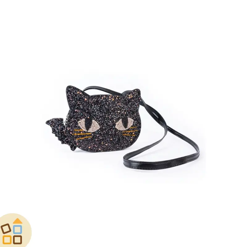 BORSETTA GATTO NERO STRASS