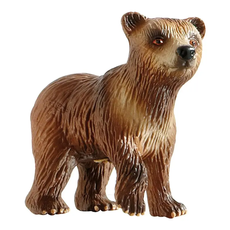Bullyland 69399 Cucciolo di Orso Bruno Animale della Foresta dipinta a mano