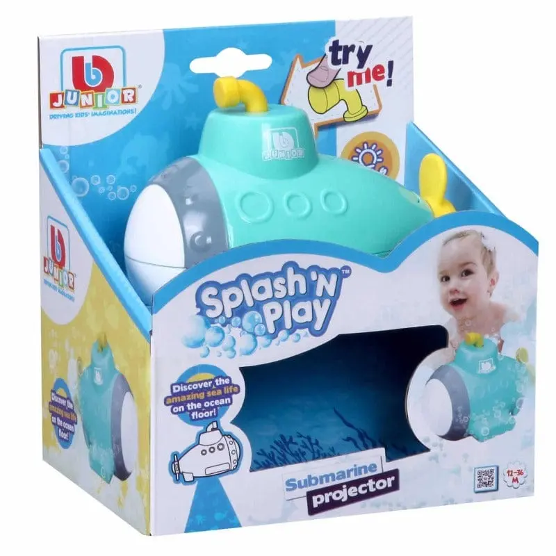 Burago Junior Sottomarino con Proiettore, Gioco Bagnetto +12Mesi