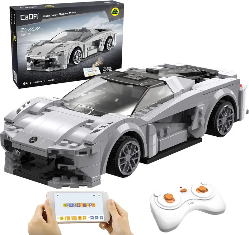 C51071W CaDA RC Lotus Racing Car Auto Radiocomandata da Costruire