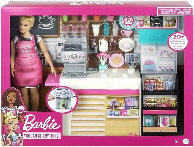 Caffetteria di Barbie, playset con accessori e bambola barista