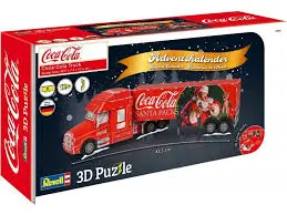 CALENDARIO AVVENTO PUZZLE 3D CAMION COCA COLA
