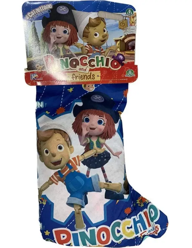 Calzettone Pinocchio, Calza Befana Giochi Preziosi Pinocchio e Friends